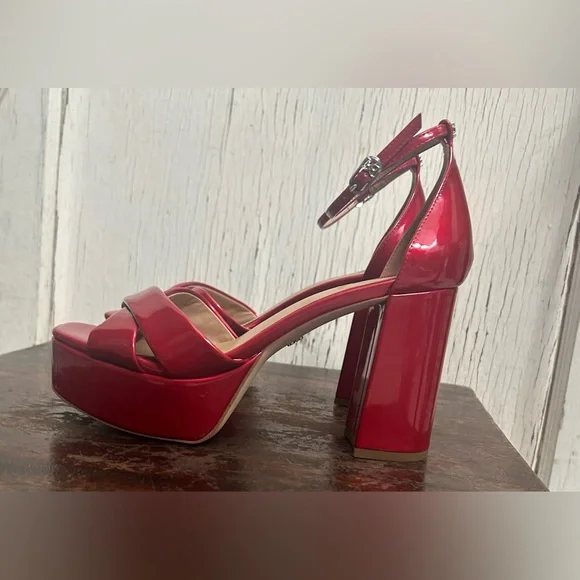👠👠Sam Edelman Jullian platform Passion Red Patent Leather-NWOT👠👠 - Picture 5 of 11